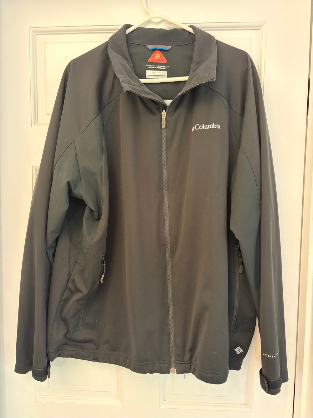 Columbia Omni-Shield Omni-Heat Mens XXL Black Full Zip Thermal Jacket Raincoat